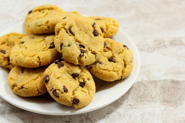 Galletas con pepitas de chocolate y guisantes