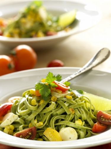 Pastas de espirulina o calabacín