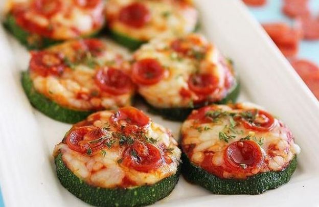 14. minipizzas de calabacín