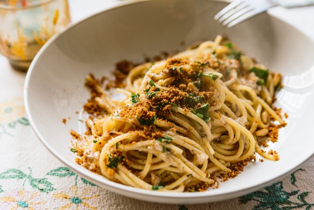 Pasta con sardinas