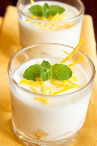 Yogur de limón casero