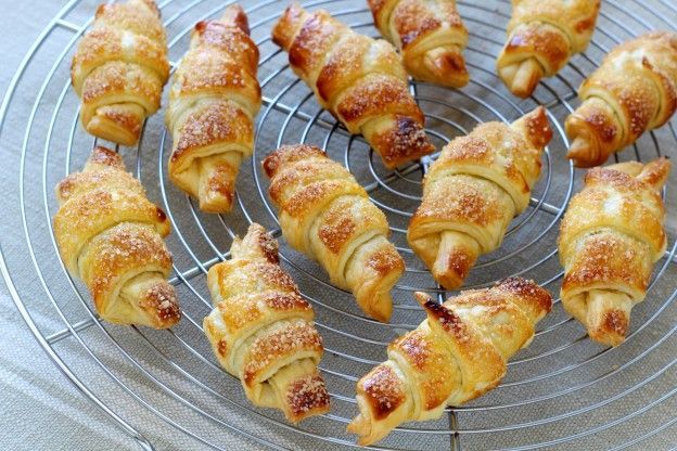 Mini croissant con chocolate