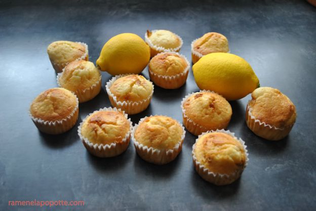 Muffins con crema de limón