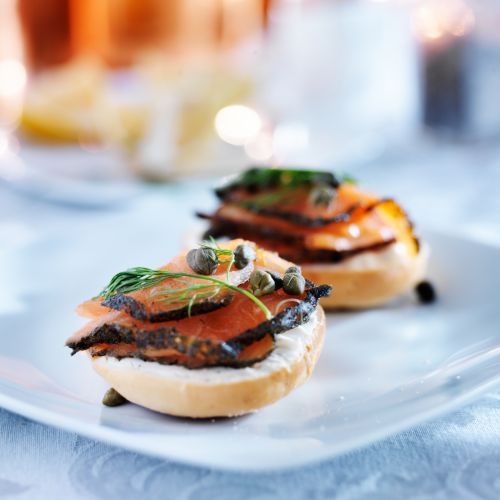 Tostadas de salmón