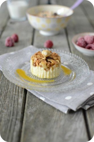 Mini-cheesecakes con  muesli