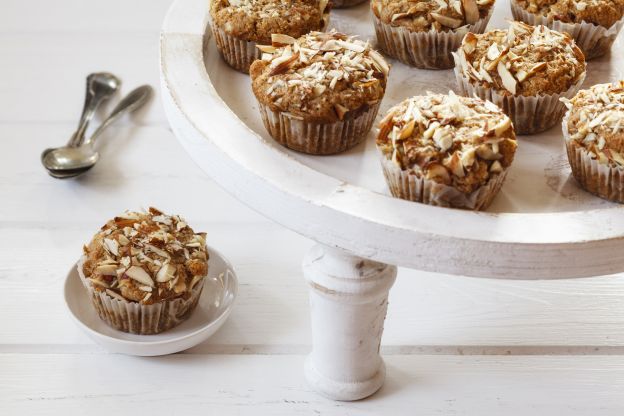 Muffins de almendras y hojuelas de avena