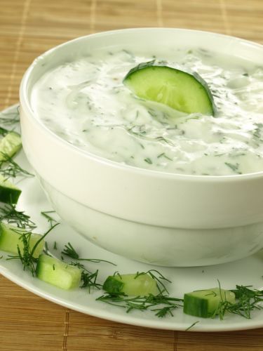 Sopa de pepino y menta