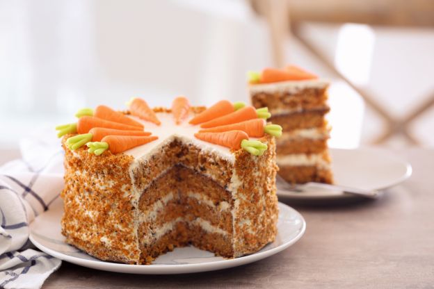 Carrot cake sin huevo ni grasa