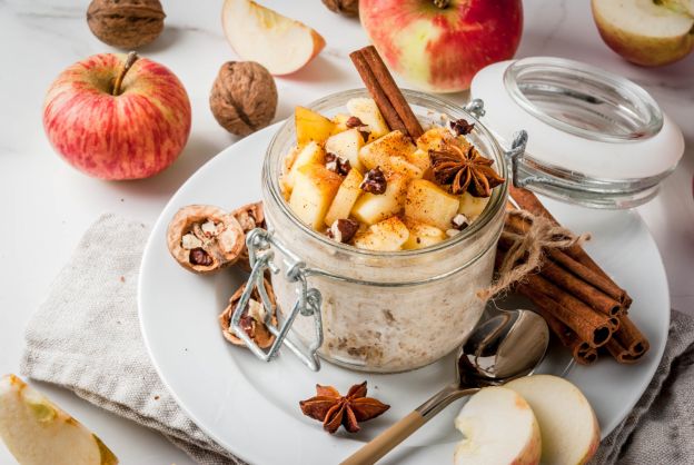 Avena con manzana