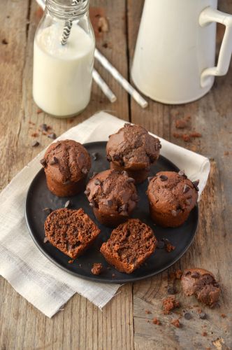 Muffins de chocolate