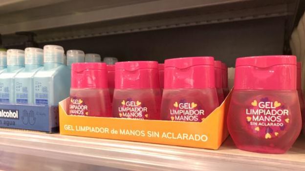 Gel limpiador de manos