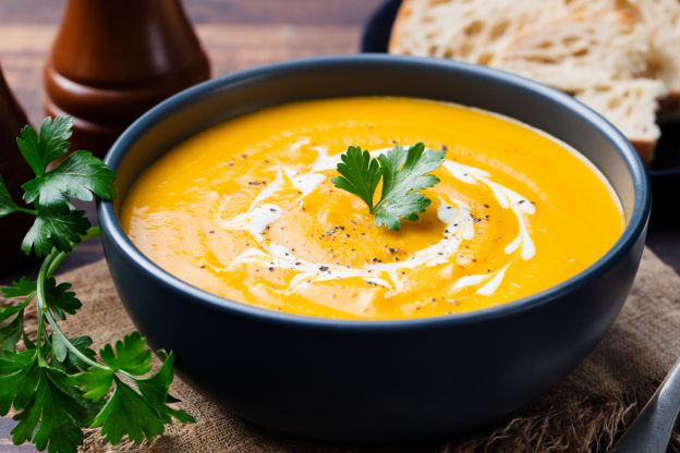 Sopa de calabaza al curry