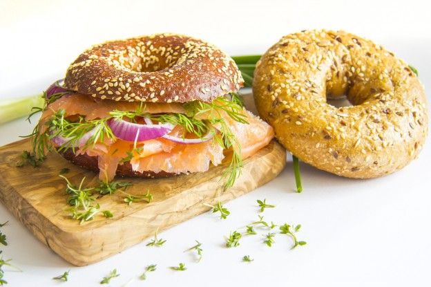 Bagel de salmón