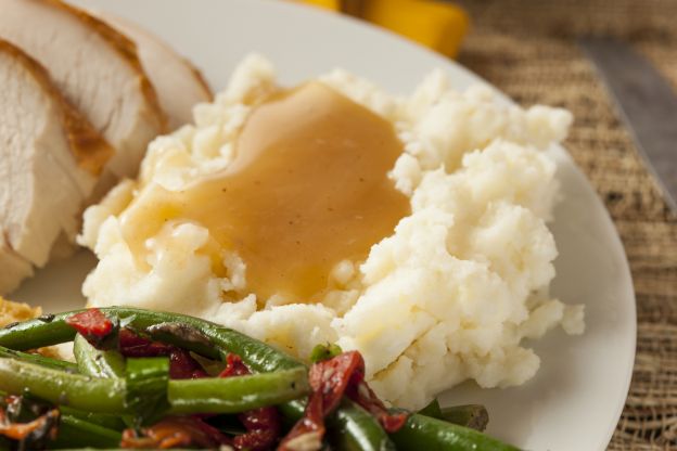 Puré de patatas con gravy