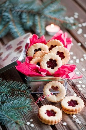 Galletas de mermelada de frutos del bosque