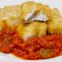 Leche frita con bacalao