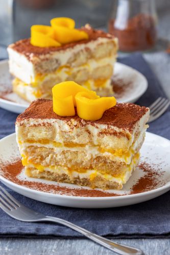 Tiramisú de mango