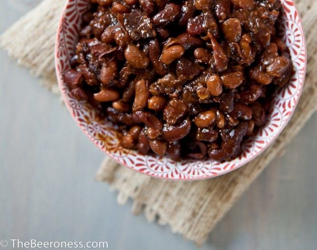 Frijoles con salsa de chile