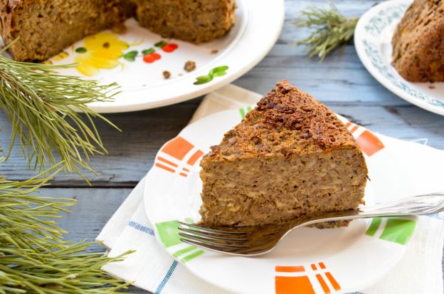 Pastel de carne de lentejas