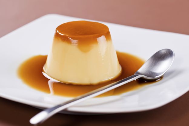 Flan de leche sin horno