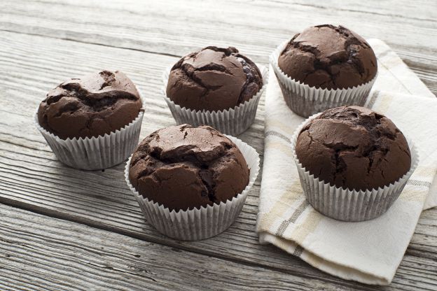 Muffins de calabacín con chocolate