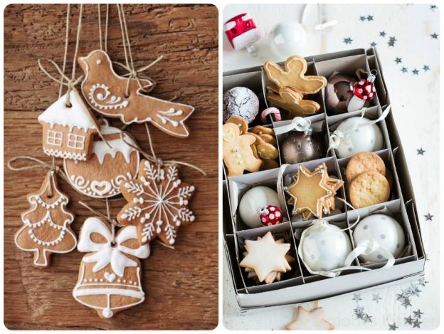 Galletas de Navidad para colgar en el árbol