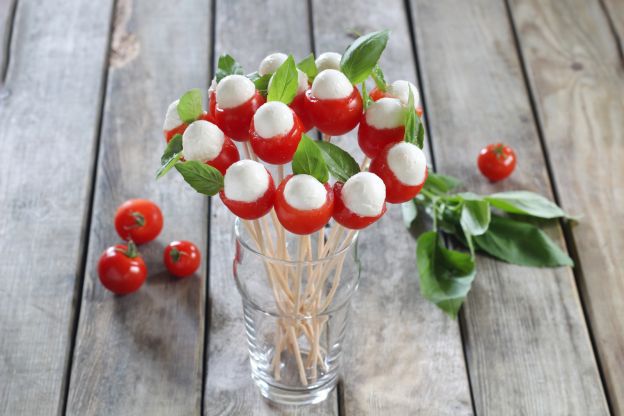 Tomates cherry con queso feta