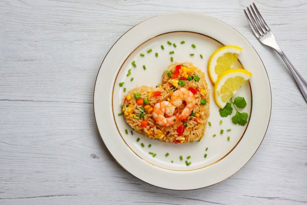 Arroz con gambas