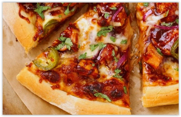 45. BBQ Chicken pizza