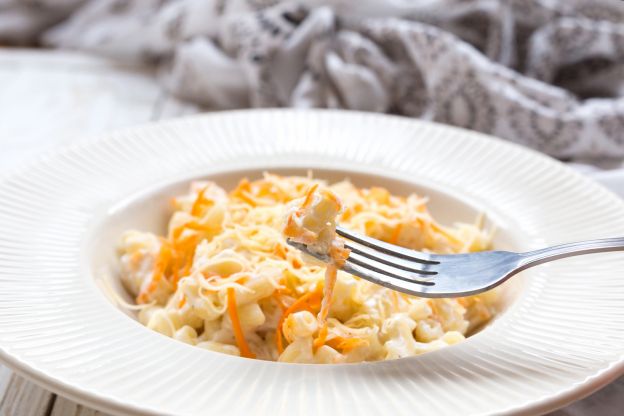 Gratinado de zanahoria con macarrones