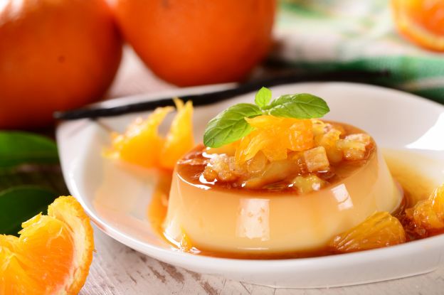 Flan de naranja