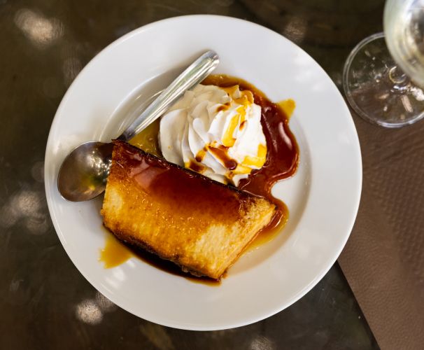 Tarta flan de galletas sin horno