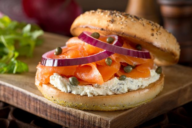 Bagel de salmón