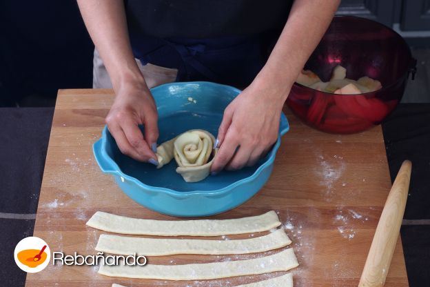 Preparación de la tarta