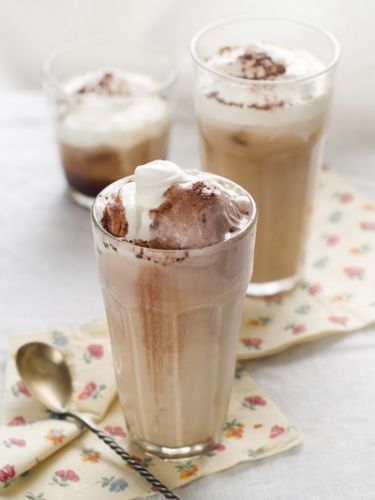 Batido con helado de chocolate