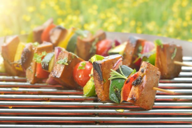 Brochetas de seitan