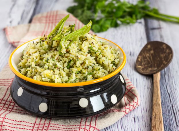 Risotto aromático con queso de cabra