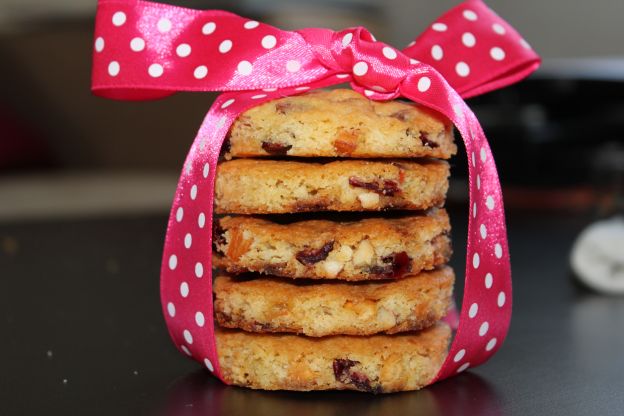 Galletas con chispas de chocolate y arándanos