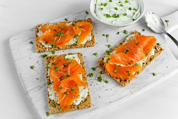 Tostadas de salmón