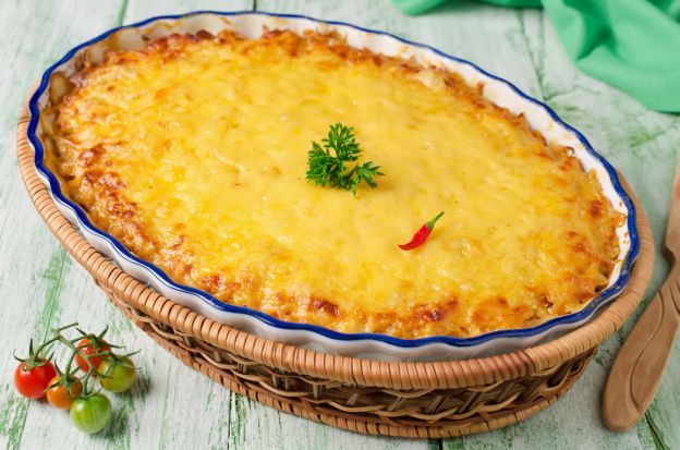 Escondidiño, patatas gratinadas con carne