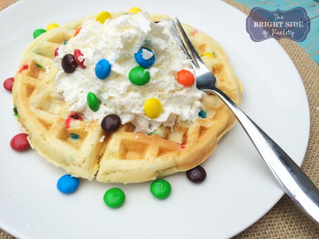 Waffles de M&M