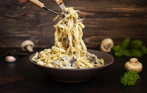 Pasta con champiñones