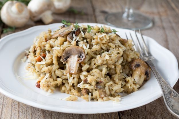 Risotto de champiñones