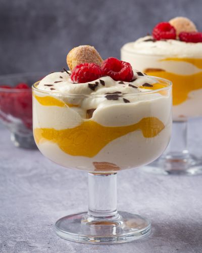 Tiramisú de mango