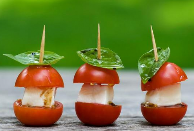 Tomates cherry con queso feta