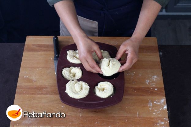 Preparación de los cruffins