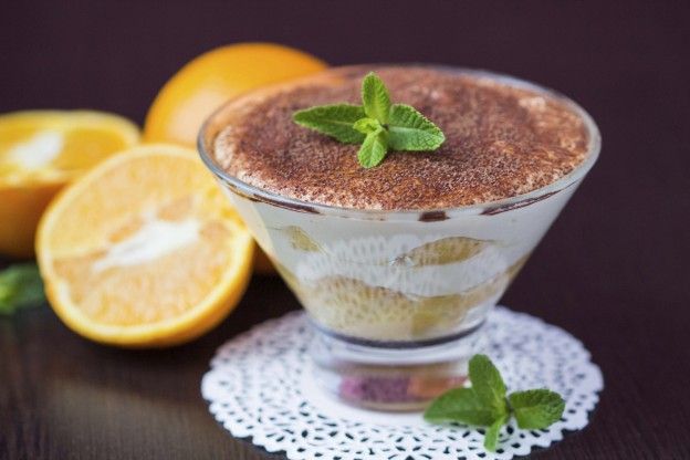 Tiramisú de naranja