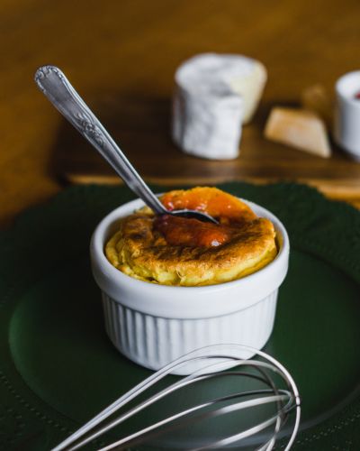 Soufflé de miel de arce