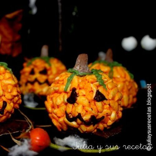 Calabazas de arroz inflado