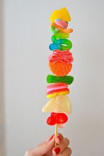 Brochettes de dulces